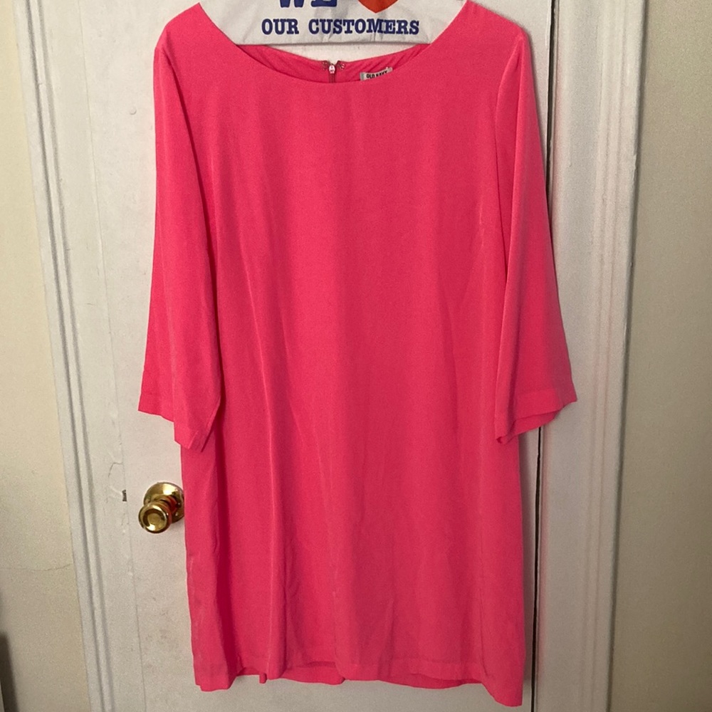 Pretty pink shift dress